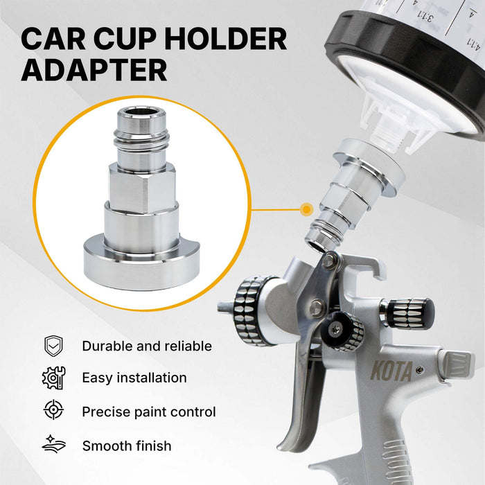 LAUCO Spray Gun Paint System Stainless Steel Adapter (Adapter 37)