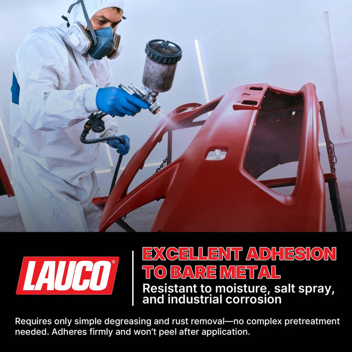LAUCO Zinc Coat Weld-Thru Primer 15.5 oz, Pack of 1, Zinc Rich Spray for Welding, Anti-Corrosion Coating for Bare Metal, MIG & Spot Welding Safe, Fast Dry Industrial Primer 37518
