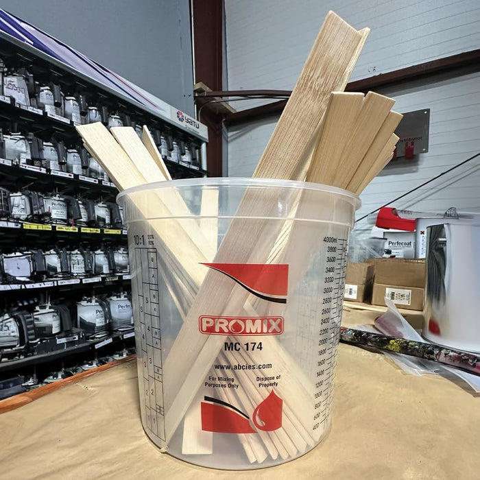 Craft and Paint Sticks - 12" Inch Premium Bamboo Stirrers/Paddles – Bamboo Crafts - Paddle Mix Epoxy Resin Paint – Garden Paint Mixing Sticks/Paddles (100)