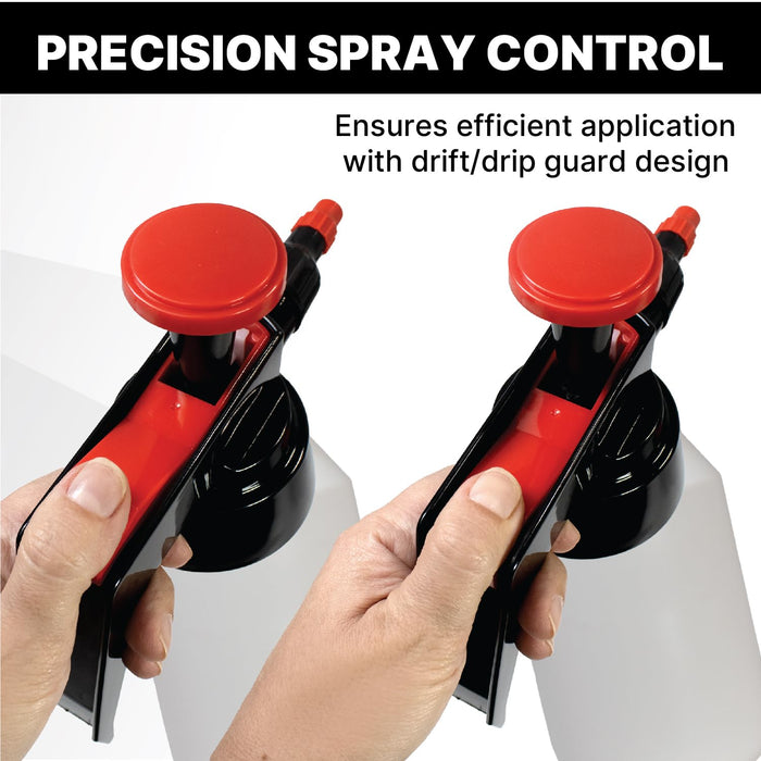 KOTA 1 L Adjustable Hand Pump Pressure Sprayer, Heavy-Duty Multipurpose Bottle for Automotive Solvents, Surface Prep & Car Detailing, Chemical-Resistant PE Construction, Adjustable Spray Pattern (5)