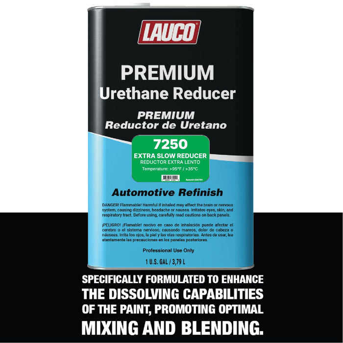 LAUCO Extra Slow Urethane Grade Reducer (7250), 1 Gallon, > 95°F - for Automotive Paint and Industrial Paint Use - High Performance Automotive Grade (Extra Slow - One Gallon) 7250-EXTRASLOW