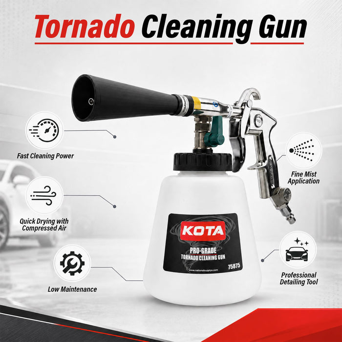 LAUCO Tornado High Pressure Air Gun Kit, Tornado Car Cleaning Gun, Tornado Air Gun for Detailing, Auto Detailing Tornado, High Pressure Tornado Air Hose Nozzle, Detailing Tornado Gun (75875)