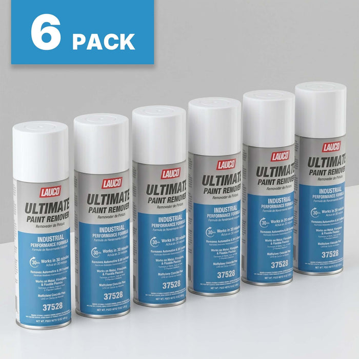LAUCO Ultimate Paint Remover Spray Industrial Strength Fast Acting Paint Stripper Removes Automotive Coatings 2K Finishes Works on Metal Fiberglass and Chloride Free 37528 (6)