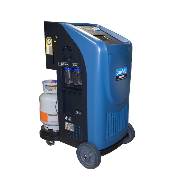 LAUCO Cool Air Duo-AC Machine – Professional Automotive A/C Recovery & Recharge Station | Full-Automatic Dual Refrigerant Service Machine for R134a & HFO-1234yf with 7-Inch Touch Screen (Duo-AC)