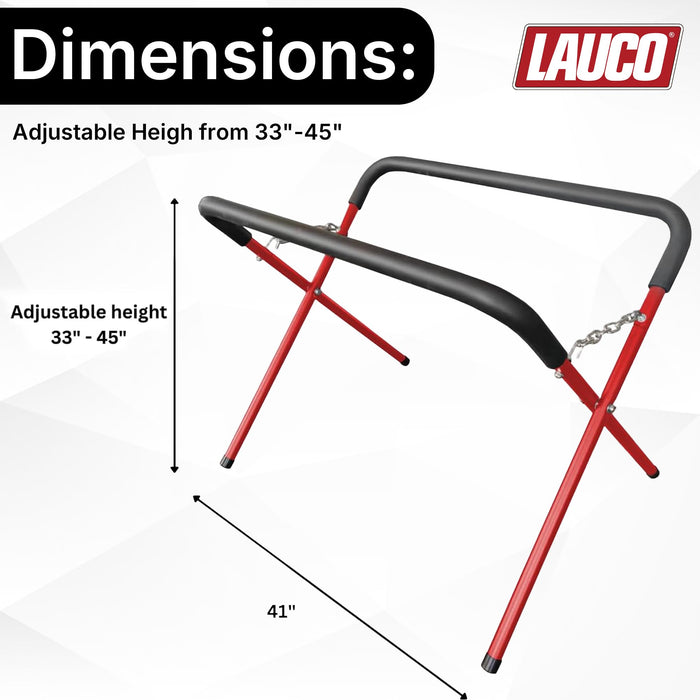 LAUCO Portable Workbench Folding Stand, 500 Pound Capacity Foldable Portable Work Stand , 41" x 43" x 35", Heavy-Duty Bumper Stand for Garage and Shop [9080]
