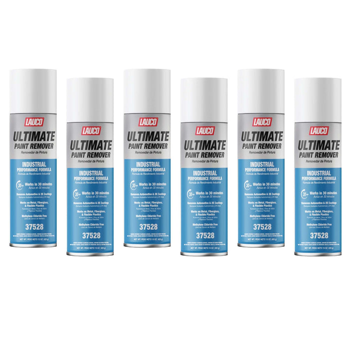 LAUCO Ultimate Paint Remover Spray Industrial Strength Fast Acting Paint Stripper Removes Automotive Coatings 2K Finishes Works on Metal Fiberglass and Chloride Free 37528 (6)
