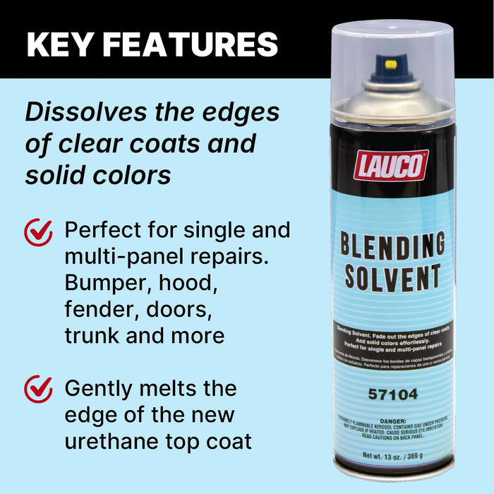LAUCO Blending Solvent 13 Oz Aerosol Spray Can - Pack of 4 - Perfect for Single and Multi-Panel Repair (57104)