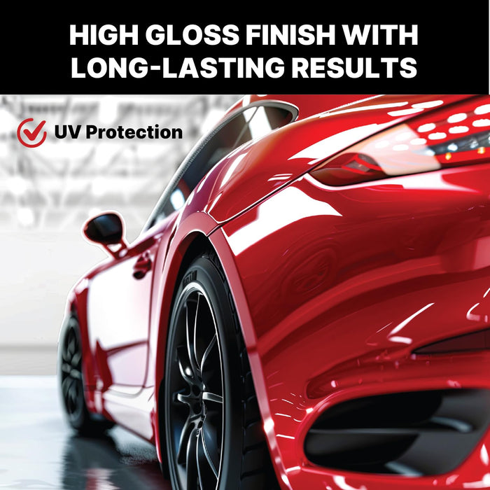 FinishX Automotive Refinishing Ultimate Speed Clear Coat (FC1100-1 Gallon) 4:1 Kit with Medium Activator/Hardener (FH1020-1 quart), High-Gloss Finish, Super Fast Drying, Customized for Spot and Panel