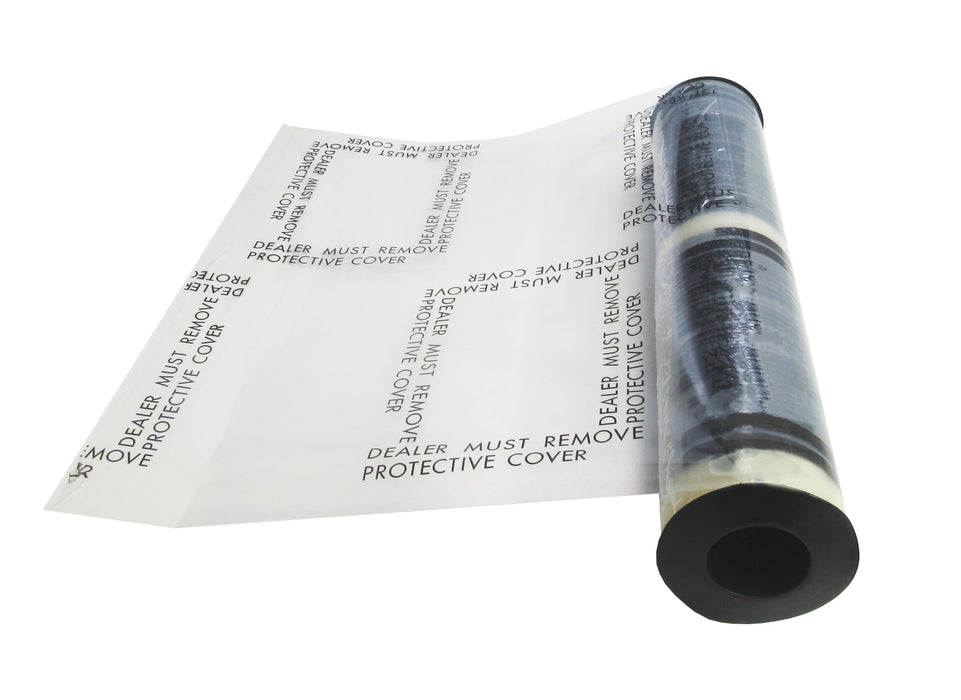 MAXIFILM 4 mil Adhesive Automotive Clear Plastic Carpet Protector Film Roll 24 inch x 200 feet, Sticky Car Carpet Cover Sheets, Perforated Every 21” - 100 Mats Per Roll 1886