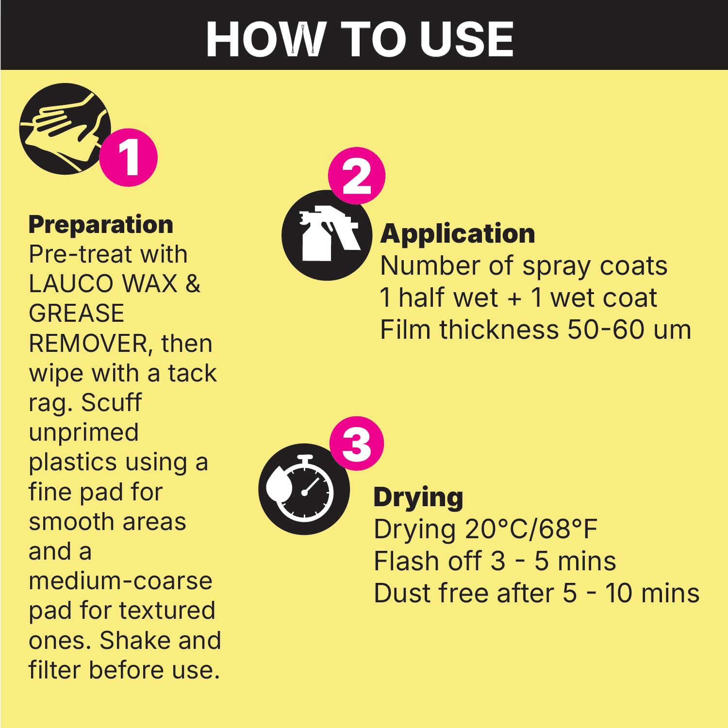 LAUCO Adhesion Promoter Quart, Automotive Surface Adhesion Enhancer with Flex Agent for Plastic, Metal, Fiberglass, and Vinyl, Fast Dry, Ready to Paint in 5 Minutes 87257