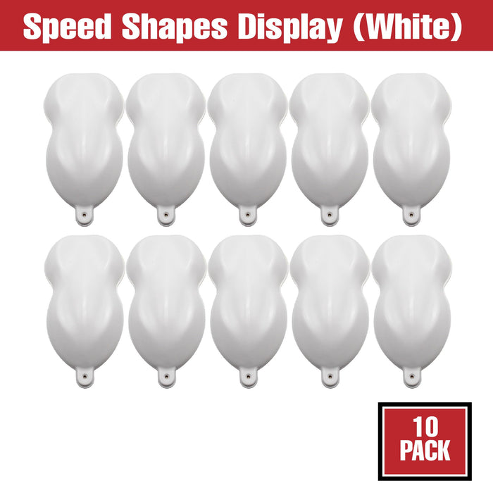 LAUCO Car Painting Additives Speed Shapes Display, Plastic Car Model for Window Tint, Painting, Wrapping, Sample Exhibition Display, Hydrodipping (10, White)