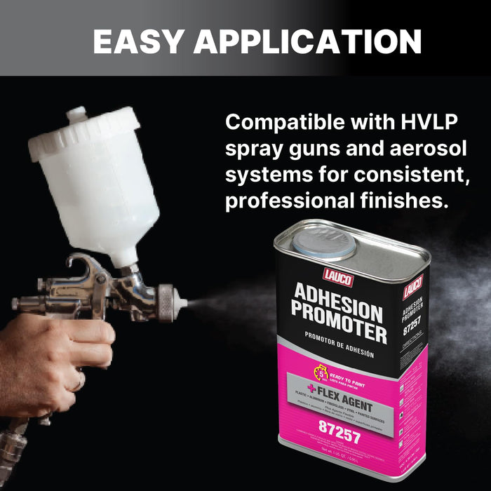 LAUCO Adhesion Promoter Quart, Automotive Surface Adhesion Enhancer with Flex Agent for Plastic, Metal, Fiberglass, and Vinyl, Fast Dry, Ready to Paint in 5 Minutes 87257