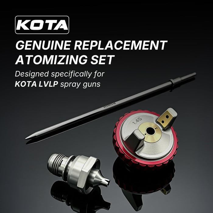 Needle, Fluid Nozzle and Aircap Set Only - Kit fit for KOTA LVLP Spray Gun Paint (1.4 mm) 5088
