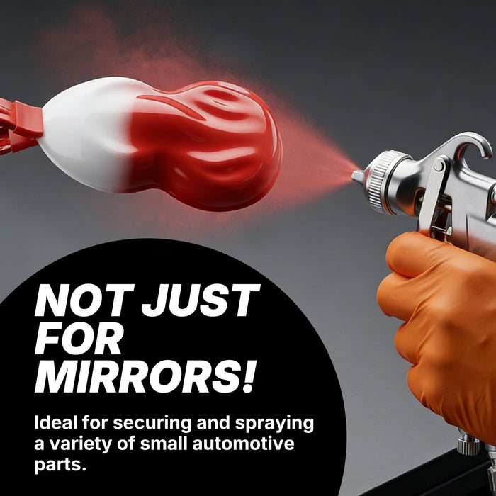 Lauco Paint-N-Stick Side View Mirror Paint Stand Holder with Clamp, ﻿Autobody Repair ﻿Paint Plier with Holder Set PPH0216
