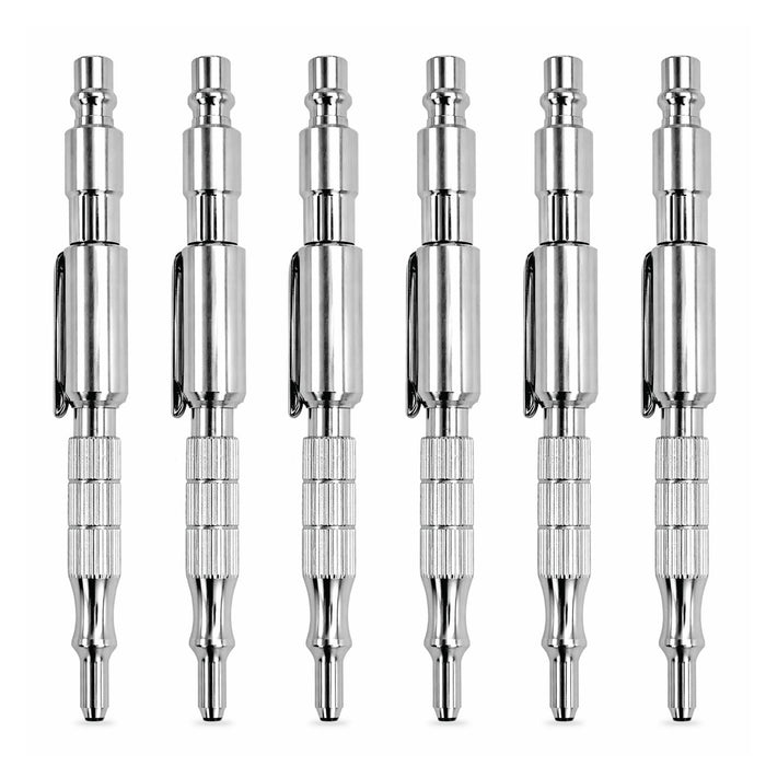 Pocket Air Blow Pen Tool 6-Pack, Adjustable 150 PSI Max Pressure, Precision Air Duster & Detail Cleaning Tool for Workshop, Auto & Electronics ABP1675