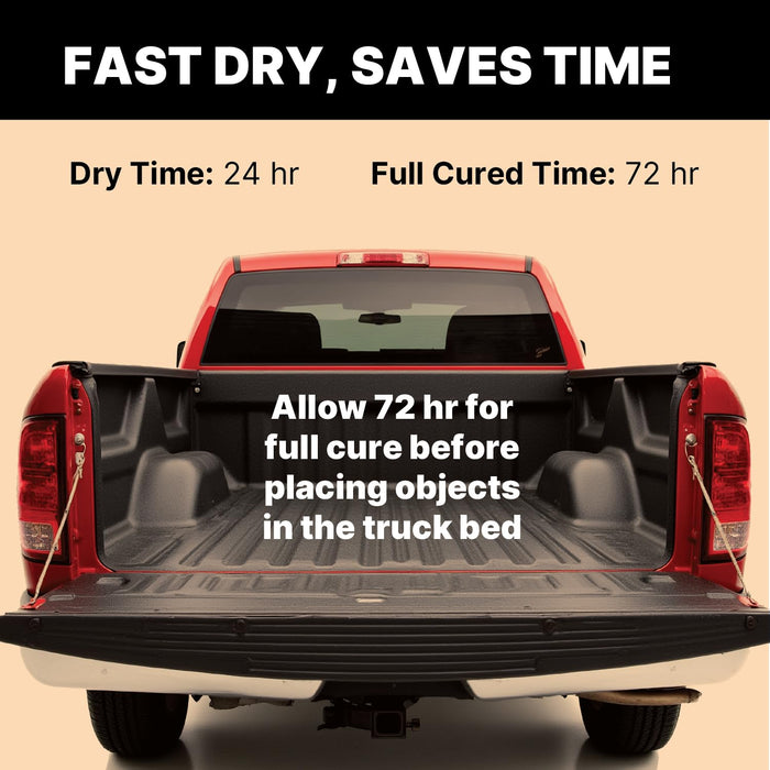 LAUCO Truck Bed Coating Black Aerosol Spray Can 15oz - Pack of 4 - Textured, Suitable For All Truck Beds 50761