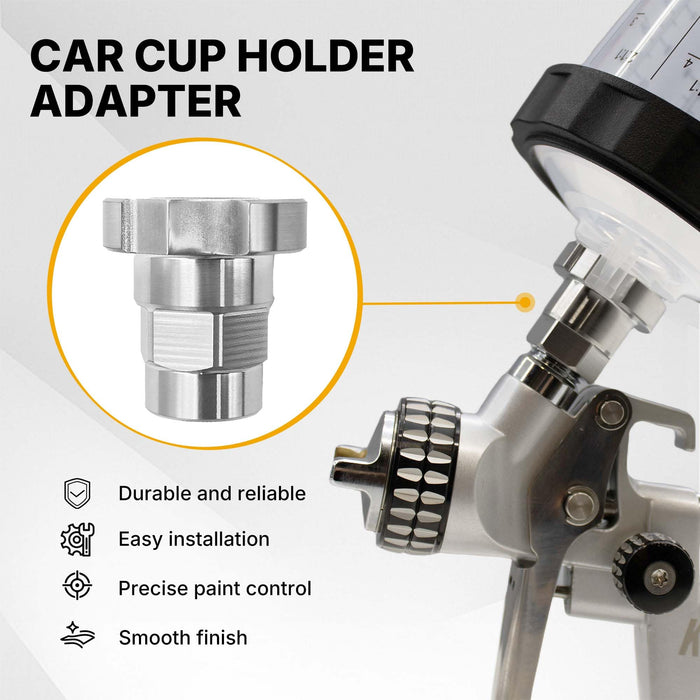 Spray Gun Paint System Stainless Steel Adapter (21) 16105 (Aftermarket) Compatible with 1.0 System Only and the Disposable Spray Gun Cup Liners and Lid System