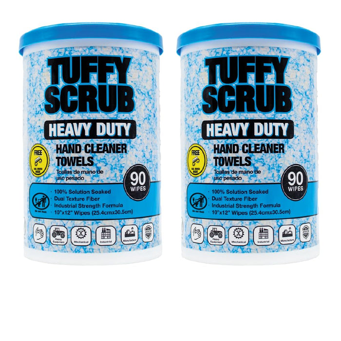 LAUCO Tuffy Scrub Heavy-Duty Hand Cleaning Towels, 10 X 12 Inch 90-Count FZ-WPZZ-PL1H