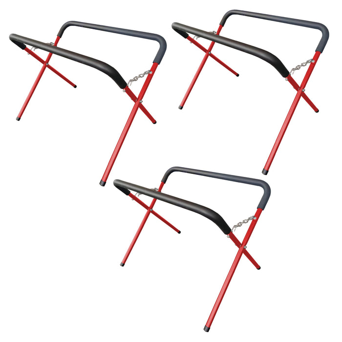 LAUCO Portable Workbench Folding Stand, 500 Pound Capacity Foldable Portable Work Stand , 41" x 43" x 35", Heavy-Duty Bumper Stand for Garage and Shop [9080]