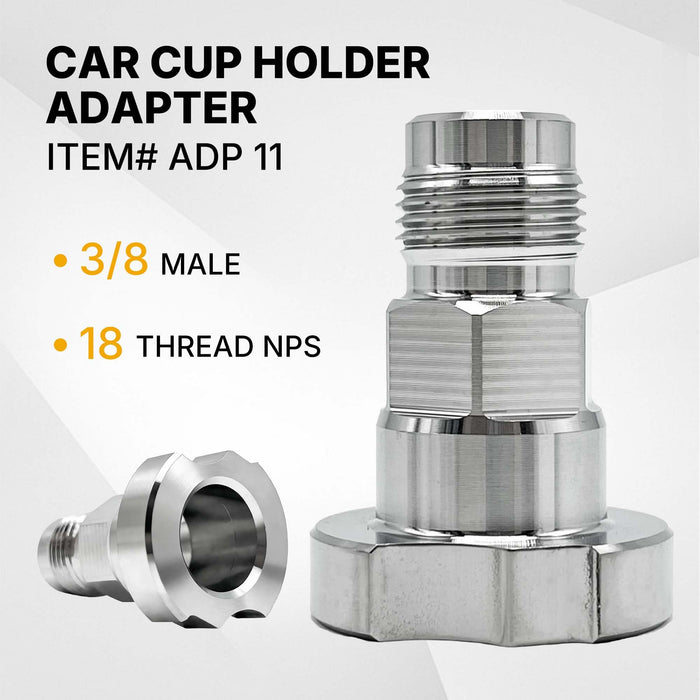 LAUCO Spray Gun Paint System Stainless Steel Adapter (11) (Aftermarket) Compatible with 1.0 System Only and The Disposable Spray Gun Cup Liners and Lid System