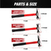 7pcs Cast Iron Auto Body Repair Tools Panel Beating Set Fender Tool Kit Hammer Dolly Dent Bender - National Supply Company