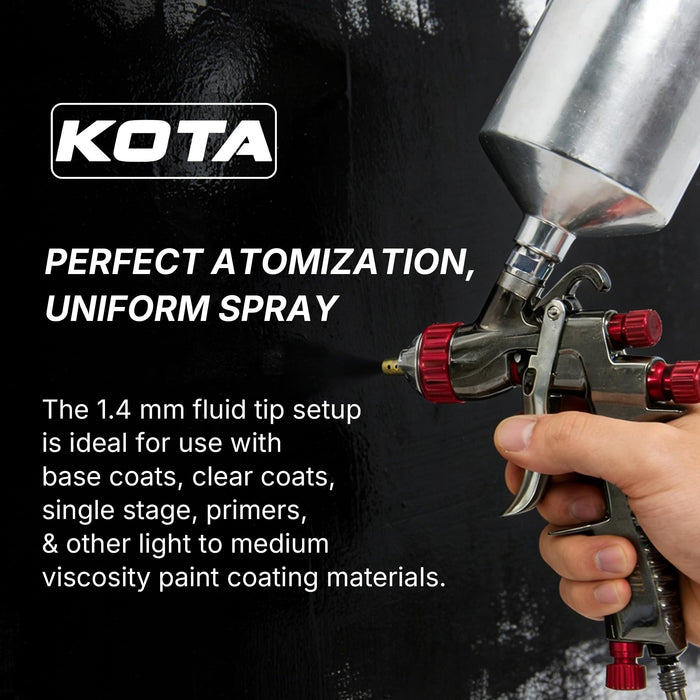 Needle, Fluid Nozzle and Aircap Set Only - Kit fit for KOTA LVLP Spray Gun Paint (1.4 mm) 5088