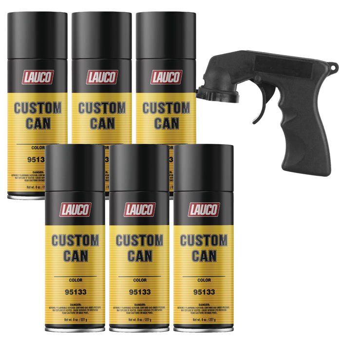 LAUCO Pre-Charged Custom Fill Aerosol – 8 oz (6-Pack) – Universal Solvent Blend for Automotive or Industrial Use 95133