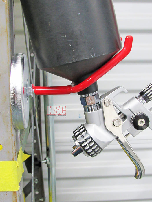 LAUCO Magnetic Spray Gun Holder Stand for Gravity Feed Cup HVLP, Spray Booth, Body Shop Wall 7778