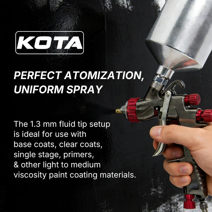 Needle, Fluid Nozzle and Aircap Set Only - Kit fit for KOTA LVLP Spray Gun Paint (1.3 mm) 5087