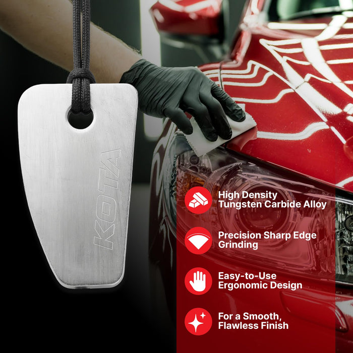 Shark Blade Denibbing Tool – Paint Run Removal Block with Denibbing Blade for Dust Nibs, Drips, Sags, Overspray & Imperfections, 60825, – Pro Auto Body & Wood Finishing Tool