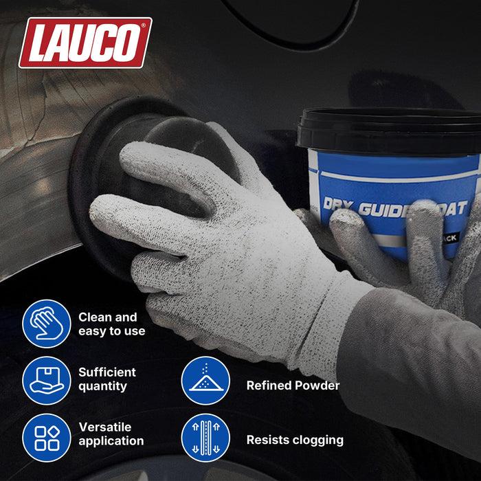 LAUCO Black Dry Powder Guide Coat 100g with Applicator Pad for Auto Body Filler and Primer – Instant Sanding Aid for Defect and Scratch Detection 9062