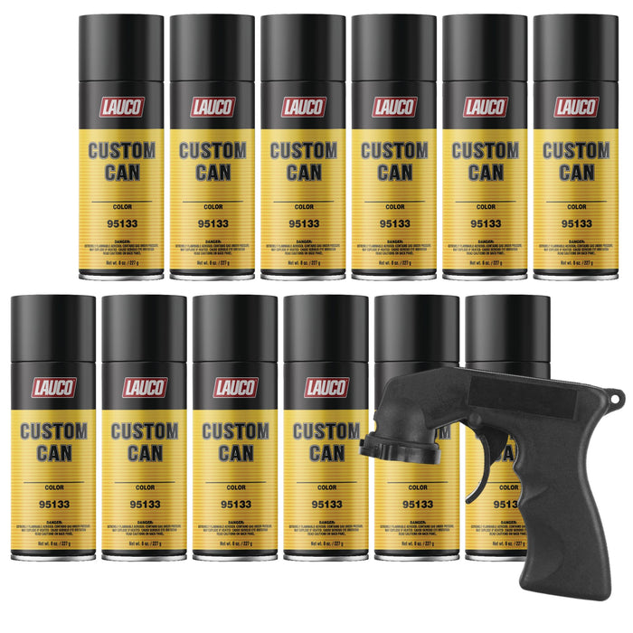Custom Can Pre-Charged Spray Paint 8 oz (12-Pack) – Custom Fill Aerosol – Universal Solvent Blend for Automotive & Industrial Use 95133