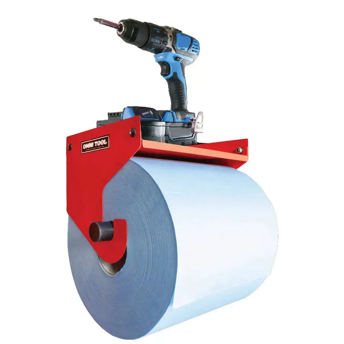 9.5 inch Industrial Blue Roll Paper Towel Holder Dispenser for Workshop, Garage National Supply Company
