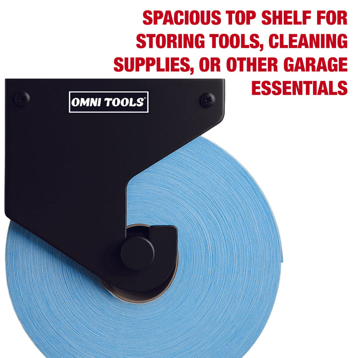 9.5 inch Industrial Blue Roll Paper Towel Holder Dispenser for Workshop, Garage National Supply Company