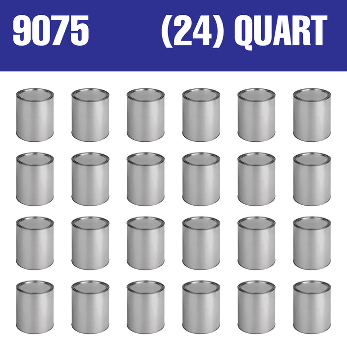 Empty Metal Quart Paint Cans with Lids (9075)
