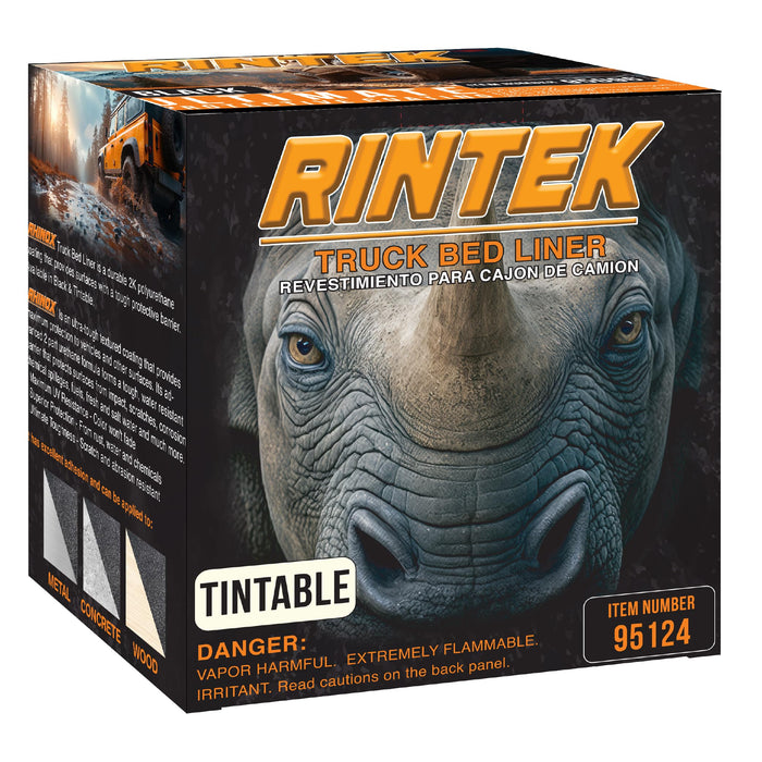 LAUCO Rintek Urethane Spray 1 Gallon Tintable Bedliner Coating, Heavy-Duty Polyurethane Protective Truck Bed Liner Paint, Waterproof Anti-Slip Impact-Resistant Automotive Coating 95124