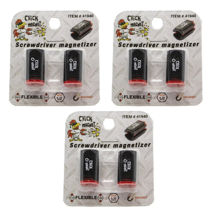 CHICK MAGNET 2-Piece Self - Adjusting Bit Magnetizer for 5/32 to 1/4 Inch(4 to 6.35mm)
