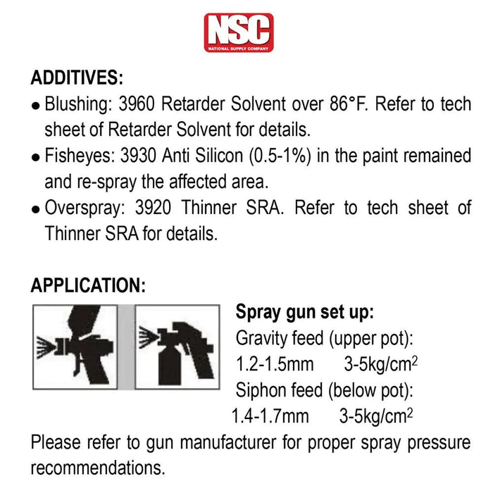 Activator for PC - 5000 - Hs Mirror Gloss Clear Coat (2:1) National Supply Company