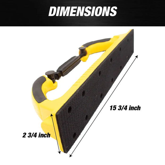 Adjustable Radius Flex Longboard Hand Sanding File Block with Hook & Loop Backing - National Supply Company