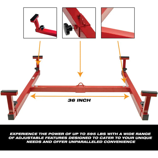Adjustable Truck Bed Lifter Box Lift for Lift Pickup Beds - 585 lbs Capacity - Powder Coated Heavy Duty Steel Universal Lift for Pickups Trucks - National Supply Company