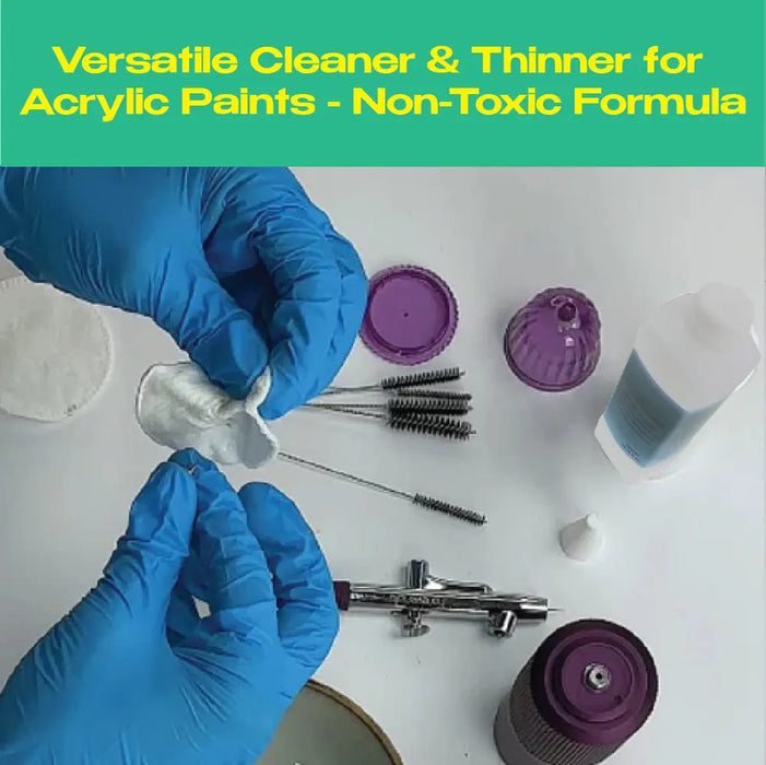 Airbrush Cleaner 1000ml - Non-Toxic, Multi-Use for Acrylic Paints & Art Supplies National Supply Company