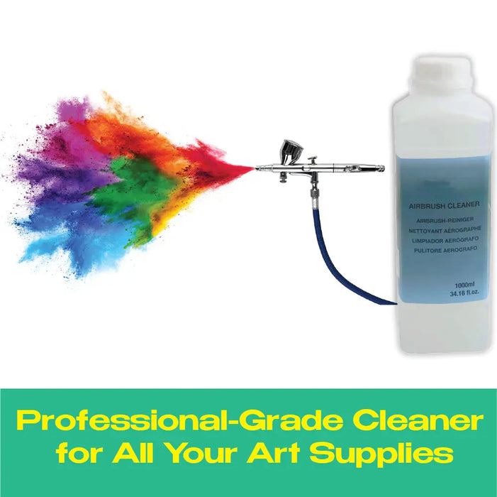 Airbrush Cleaner 1000ml - Non-Toxic, Multi-Use for Acrylic Paints & Art Supplies National Supply Company