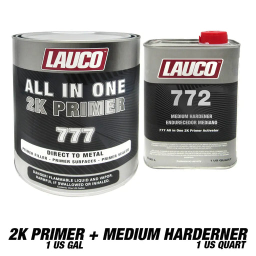 All In One Direct To Metal 2K Urethane Primer Surfacer (4:1)  (Primer Filler, Primer Surfaces, Primer Sealer) 1 Gallon & 1 Medium Quart Activator KIT - National Supply Company