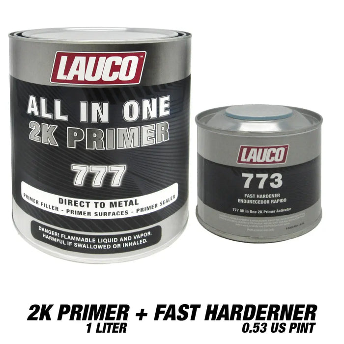 All In One Direct To Metal 2K Urethane Primer Surfacer (4:1)  (Primer Filler, Primer Surfaces, Primer Sealer) 1 Liter & 1 Fast Pint Activator KIT - National Supply Company