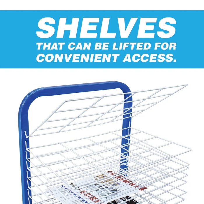 Art Drying Rack for Art Studios & Classrooms, 25-Removable Shelf Drying Rack with Wheels National Supply Company