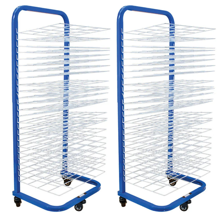 Art Drying Rack for Art Studios & Classrooms, 25-Removable Shelf Drying Rack with Wheels National Supply Company