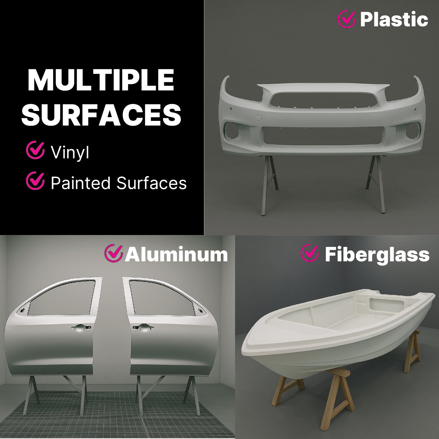 Lauco Adhesion Promoter 1 Gallon – Automotive Plastic Adhesion Promoter for Paint, Primer & Topcoat | Flex Agent Included | For Plastic, Metal, Aluminum, Fiberglass, Bumpers, Panels – Fast Dry - (87267)