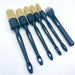 Car Detailing Brush Set, 6 Pack Natural Boars Hair Detailing Brushes - 46992 Unbranded