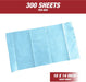 Cleaning Towels Prep Wipe Lint Free Pack of 300 Sheets, 10" x 14" - 26028 National Supply Company