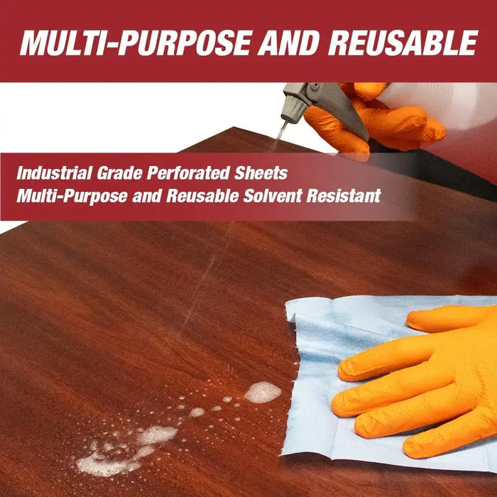 Prep Wipe Lint Free Cleaning Towels Pack of 100 Sheets 9" x 17" (BLUE) Prep Wipe